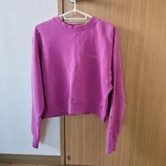 x.girl ピンク クロップドスウェット