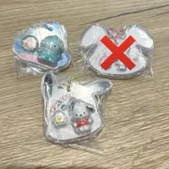 サンリオ　パッケージチャーム　ポチャッコ　ハンギョドン　ウィッシュミーメル　3点