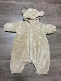 【ユニクロ】ベビー クマ耳 カバーオール アウター 60cm