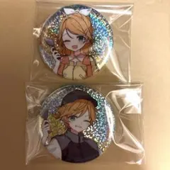 鏡音リン 鏡音レン 缶バッジ 2種セット まとめ売り