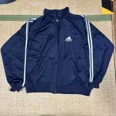 adidas ジップアップジャージ ネイビー