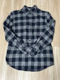 GAP フランネルシャツ　Sサイズ　グレーチェック柄