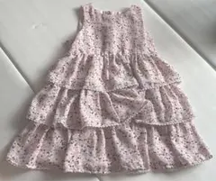 ＊着数回＊　べべ　BeBe フリル　花柄　ワンピース　110cm