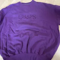 CHAPS Ralph Lauren 紫トレーナー Lサイズのサムネイル