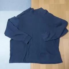 メンズ モックネック カットソー ネイビー　4ＸL