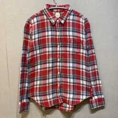 SOMETHING チェック柄　フランネルシャツ　Lサイズ　EDWIN