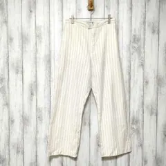 ユニクロ　イネス　(M)　リネンコットン　イージーパンツ　ポケットあり