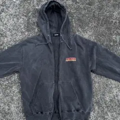 XLARGEダークグレー フルジッパー パーカー