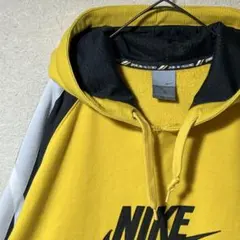 古着 00s NIKE 切り替え ワッペンロゴ スウェット パーカー ナイキ