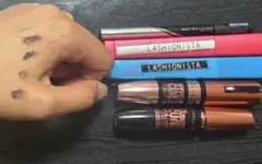 メイビリン　マスカラ 4色・アイライナーセット