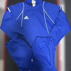 adidas ジャージ 上下セット 青