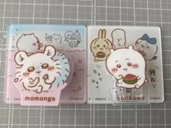ちいかわアクリルシーンクリップ　ちいかわ　ハチワレ　うさぎ　モモンガ　古本屋