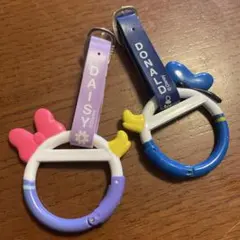 未使用　ディズニー　ダイジー・ドナルド ストラップ 2個セット　吊り革