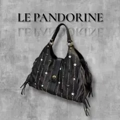 【美品】y2k LE PANDORINE フリンジハンドバッグ スタッズ