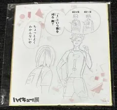 ハイキュー展　音駒　色紙 黒尾鉄朗 孤爪研磨 ハイキュー‼︎ 黒尾　研磨　グッズ