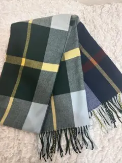 チェック柄　マフラー