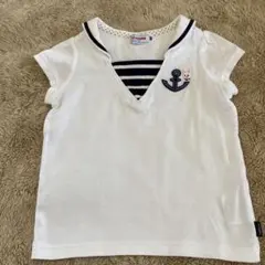 ミキハウスMIKIHOUSE セーラー襟Tシャツミミちゃん80サイズ