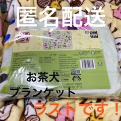お茶犬　プラチナムザッカブランケット　膝掛け　140センチ×100センチ