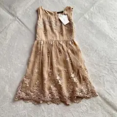 kaene カエン　ワンピース　レース　パーティードレス　膝下　2