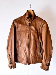 Calvin Klein CK39 山羊革 レザージャケット M ブラウン