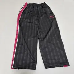 美品　Puma ストライプジャージパンツ Mサイズ グレー/ピンク　y2k
