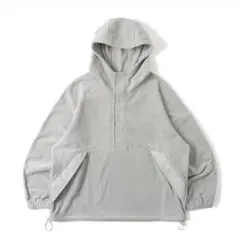 ハーフジップ フリースパーカー