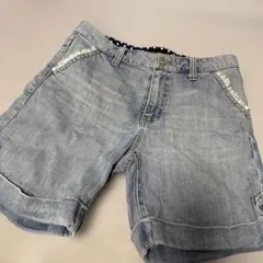最終値下げ♥︎︎デニムショートパンツ♥︎︎レース装飾付き