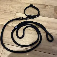 martin. 首輪 リード セット ブラック 子犬 小型犬 黒 マーティンのサムネイル