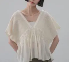 グレースコンチネンタル ミックスフリルニットトップ ZARA 