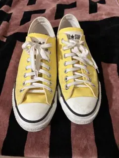 CONVERSE イエロー ローカットスニーカー