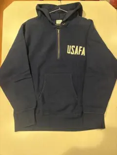X*見様 Champion USAFA ネイビー ジップアップパーカー X-LA