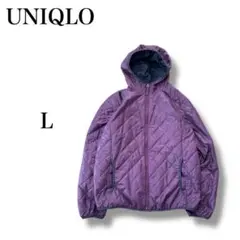 『ユニクロ』 リバーシブル中綿ジャケット 【L】 シンプル カジュアル