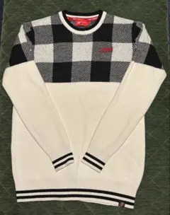 New Balance チェック柄セーター