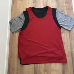 Jordan メッシュタンクトップ レッド/グレー