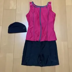 た*ん様 【美品】スポーツ用水着 ピンク ブラック セット