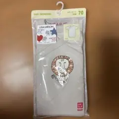 ボディースーツ前開き 70サイズ　ユニクロ　リサラーソン