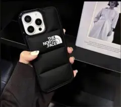 NORTH FACE ブラック iPhone15用ハードケース
