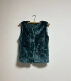 vintage ファー　ベスト