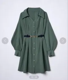 REDYAZEL チェーンベルト付きミニワンピース