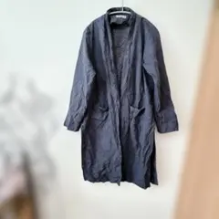 QIN XIANG ダークブルー ロングコート Mのサムネイル