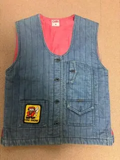 ♥　70S　ヴィンテージ　古着　ラングラー　レディース　デニム　ベスト　9号のサムネイル