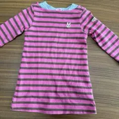 ミキハウス　ホットビスケッツ　長袖　ワンピース　90