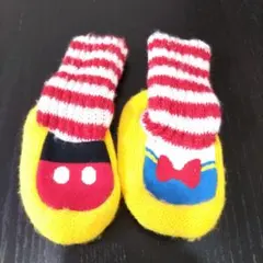 ベビー ソックスシューズ ファーストシューズ練習用 ルームシューズ ドナルド