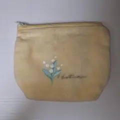 HOTMAN スズラン刺繍の黄色ポーチのサムネイル
