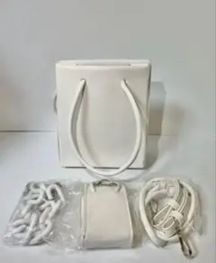 【新品】レディース　ホワイト　ショルダーバック　トートバッグ 3way