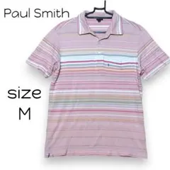 Paul　Smith　ポールスミス　ポロシャツ　ピンク　ボーダー　M　匿名配送