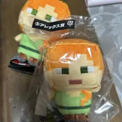 Minecraft ぬいぐるみ キャラクター 二点まとめてのサムネイル