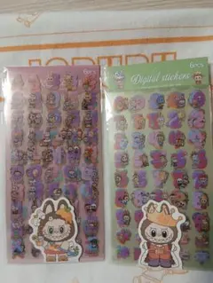 LABUBU アルファベット数字シールセット
