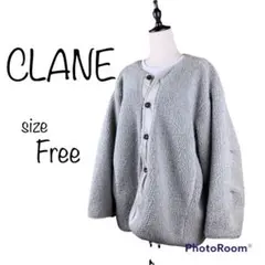 美品★ CLANEクラネ フェイクファージャケット　サイズFreeのサムネイル