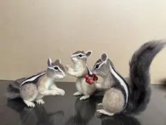 シマリス　羊毛フェルト